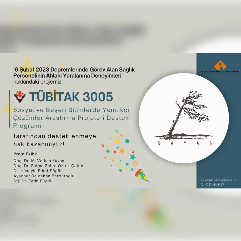 DAYAN Projesi TÜBİTAK 3005 Programı tarafından destekleniyor!